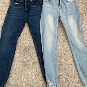 Shein Women’s 2 Pack Skinny Jeans Blue Size Medium